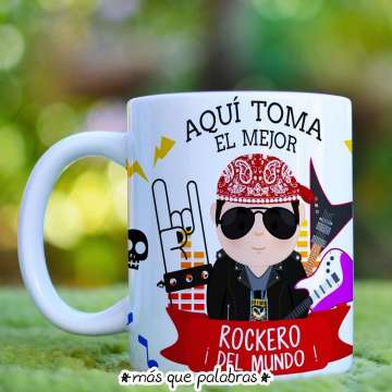 Tazón Aquí Toma el Mejor Rockero