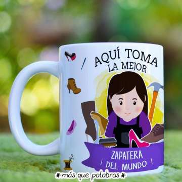 Tazón Aquí Toma la Mejor Zapatera