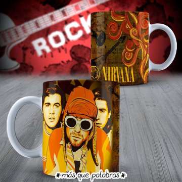Tazón Bandas de Rock Nirvana