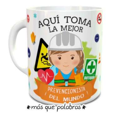Tazón Aquí Toma la Mejor Prevencionista de Riesgos