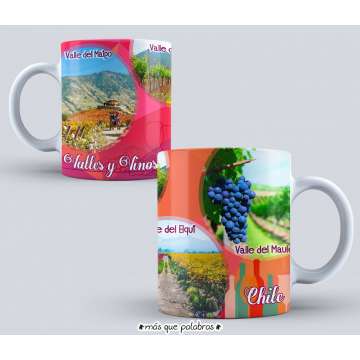 Tazón Paisajes Chile Valles y Vinos
