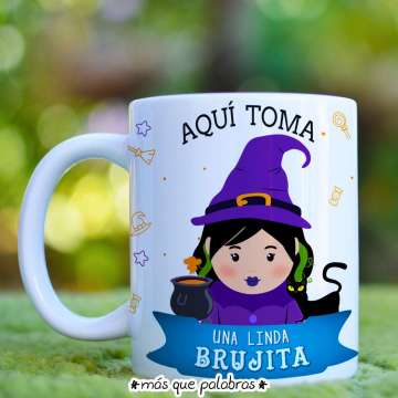 Tazón Aquí Toma la Mejor Linda Brujita