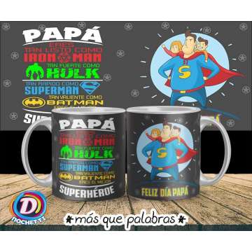 Tazón Papá Super Héroe